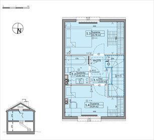 rzut dom na sprzedaż 61m2 dom Boryszew, Nadziei
