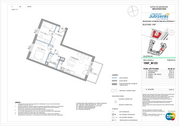 rzut mieszkanie na sprzedaż 56m2 mieszkanie Warszawa, Włochy, Jutrzenki 106F