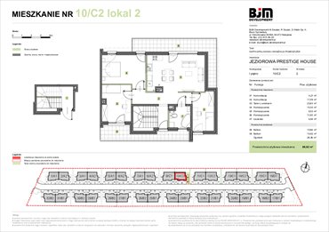 rzut mieszkanie na sprzedaż 87m2 mieszkanie Warszawa, Wawer, Jeziorowa