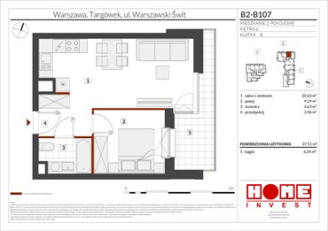 rzut mieszkanie na sprzedaż 38m2 mieszkanie Warszawa, Targówek, ul. Warszawski Świt 12