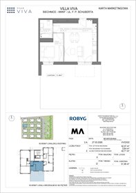 rzut mieszkanie na sprzedaż 42m2 mieszkanie Wrocław, Iwiny, ul. Franza Petera Schuberta