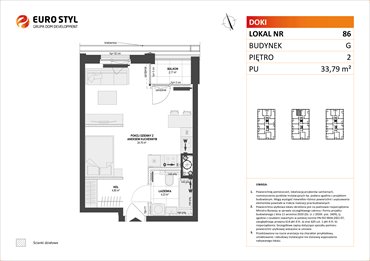 rzut mieszkanie na sprzedaż 34m2 mieszkanie Gdańsk, Śródmieście, ks. Jerzego Popiełuszki/Rybaki Górne