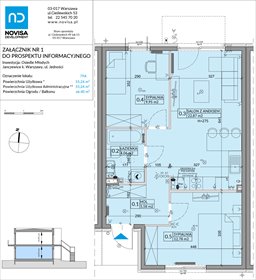 rzut mieszkanie na sprzedaż 55m2 mieszkanie Janczewice, Jedności