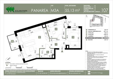 rzut mieszkanie na sprzedaż 55m2 mieszkanie Warszawa, Ursus, Ryżowa