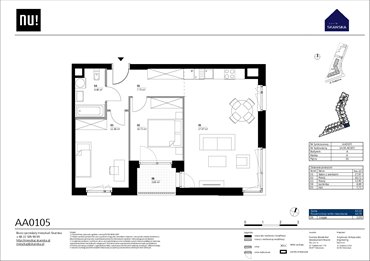 rzut mieszkanie na sprzedaż 54m2 mieszkanie Warszawa, Wola, Kolejowa