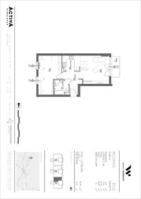 rzut mieszkanie na sprzedaż 52m2 mieszkanie Gniew, Leśna 21