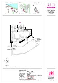 rzut mieszkanie na sprzedaż 32m2 mieszkanie Poznań, Rataje, ul. Klemensa Mikuły 1 i 3