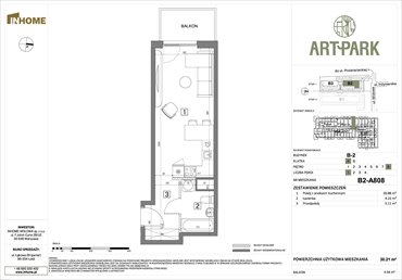 rzut mieszkanie na sprzedaż 45m2 mieszkanie Łódź, Polesie, Wołowa 4A