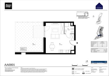 rzut mieszkanie na sprzedaż 41m2 mieszkanie Warszawa, Wola, Kolejowa