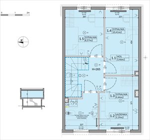 rzut dom na sprzedaż 74m2 dom Łódź, Mały Skręt