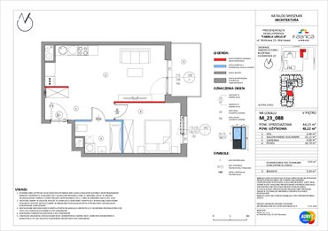 rzut mieszkanie na sprzedaż 43m2 mieszkanie Warszawa, Ursus, Silnikowa 25