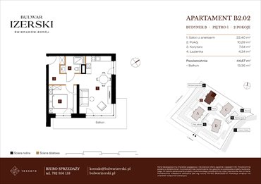 rzut mieszkanie na sprzedaż 45m2 mieszkanie Świeradów Zdrój, Senatoryjna/Szkolna