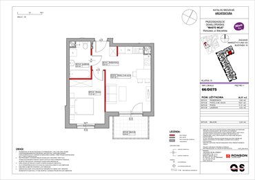 rzut mieszkanie na sprzedaż 39m2 mieszkanie Warszawa, Białołęka, Marywilska 68