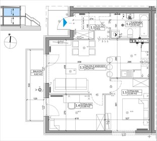 rzut dom na sprzedaż 62m2 dom Janczewice, Jedności