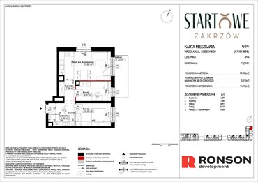 rzut mieszkanie na sprzedaż 51m2 mieszkanie Wrocław, Psie Pole, Zatorska, róg Sobieskiego