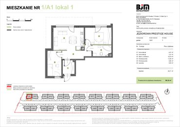 rzut mieszkanie na sprzedaż 58m2 mieszkanie Warszawa, Wawer, Jeziorowa