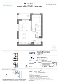 rzut mieszkanie na sprzedaż 47m2 mieszkanie Wrocław, Krzyki, Krakowska 112