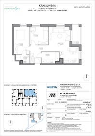 rzut mieszkanie na sprzedaż 65m2 mieszkanie Wrocław, Krzyki, Krakowska 112