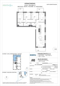 rzut mieszkanie na sprzedaż 108m2 mieszkanie Wrocław, Krzyki, Krakowska 112
