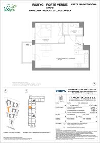 rzut mieszkanie na sprzedaż 42m2 mieszkanie Warszawa, Włochy, Łopuszańska 28