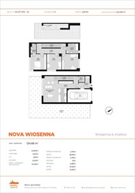 rzut dom na sprzedaż 125m2 dom Kraków, Wola Justowska, Wiosenna 6