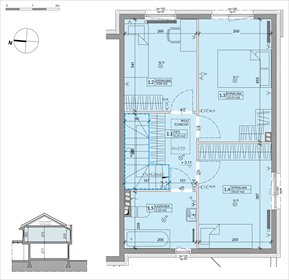 rzut dom na sprzedaż 81m2 dom Warszawa, Białołęka, Inna 4