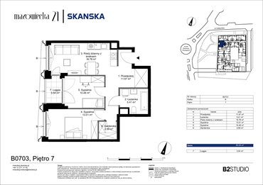 rzut mieszkanie na sprzedaż 60m2 mieszkanie Kraków, Krowodrza, ul. Mazowiecka 21
