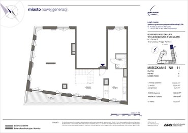 rzut mieszkanie na sprzedaż 255m2 mieszkanie Warszawa, Praga - Północ, Sierakowskiego 1-3