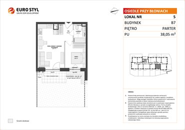 rzut mieszkanie na sprzedaż 38m2 mieszkanie Rumia, Janowo, Błoń Janowskich