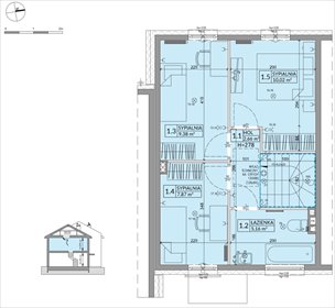 rzut dom na sprzedaż 78m2 dom Sulejówek, Szklarniowa