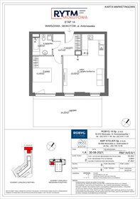 rzut mieszkanie na sprzedaż 46m2 mieszkanie Warszawa, Mokotów, Antoniewska 3B
