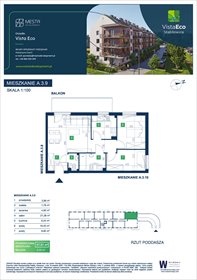 rzut mieszkanie na sprzedaż 58m2 mieszkanie Wrocław, Fabryczna, Stabłowice, Łomnicka