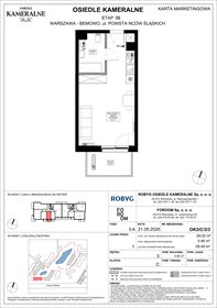 rzut mieszkanie na sprzedaż 28m2 mieszkanie Warszawa, Powstańców Śląskich