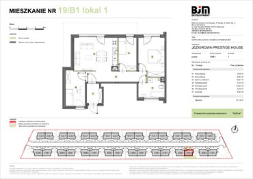 rzut mieszkanie na sprzedaż 70m2 mieszkanie Warszawa, Wawer, Jeziorowa