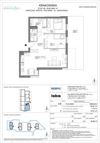 rzut mieszkanie na sprzedaż 69m2 mieszkanie Wrocław, Krzyki, Krakowska 112