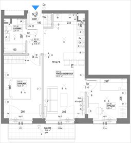 rzut mieszkanie na sprzedaż 54m2 mieszkanie Ożarów Mazowiecki, Widok