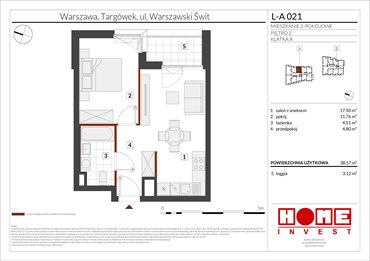 rzut mieszkanie na sprzedaż 39m2 mieszkanie Warszawa, Targówek, ul. Warszawski Świt