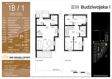 rzut mieszkanie na sprzedaż 85m2 mieszkanie Rzeszów, Budziwojska 3