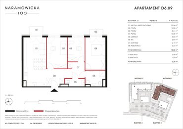 rzut mieszkanie na sprzedaż 79m2 mieszkanie Poznań, Winogrady, Naramowicka 100