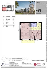 rzut mieszkanie na sprzedaż 59m2 mieszkanie Poznań, Komandoria, Świętego Michała 36