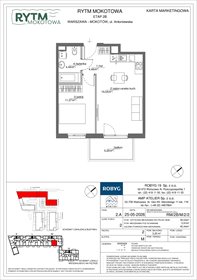 rzut mieszkanie na sprzedaż 40m2 mieszkanie Warszawa, Mokotów, Antoniewska 3B