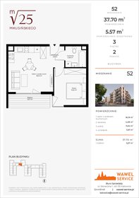 rzut mieszkanie na sprzedaż 38m2 mieszkanie Katowice, Mikusińskiego 25