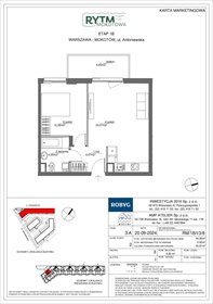 rzut mieszkanie na sprzedaż 45m2 mieszkanie Warszawa, Mokotów, Antoniewska 3B