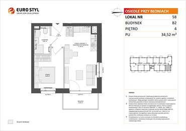 rzut mieszkanie na sprzedaż 35m2 mieszkanie Rumia, Janowo, Błoń Janowskich