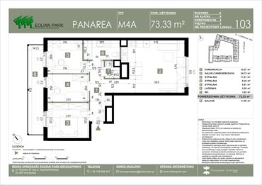 rzut mieszkanie na sprzedaż 73m2 mieszkanie Warszawa, Ursus, Ryżowa