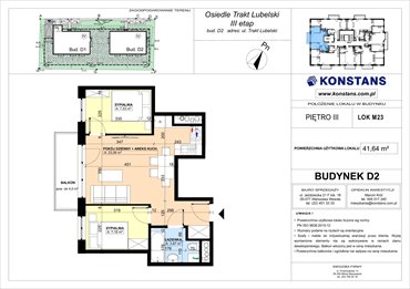 rzut mieszkanie na sprzedaż 42m2 mieszkanie Warszawa, Wawer, Trakt Lubelski 181 C i 181 D