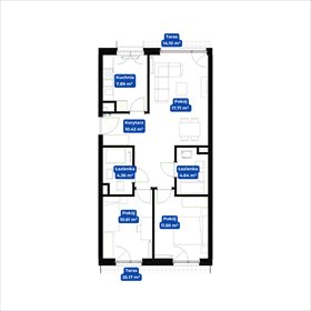rzut mieszkanie na sprzedaż 67m2 mieszkanie Kraków, Prądnik Biały, Siewna 2