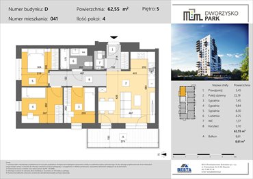 rzut mieszkanie na sprzedaż 63m2 mieszkanie Rzeszów, Przybyszówka, Dworzysko