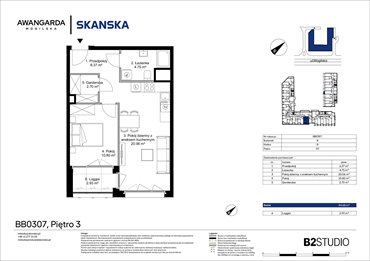 rzut mieszkanie na sprzedaż 45m2 mieszkanie Kraków, Prądnik Czerwony, Mogilska 126