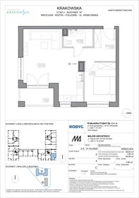 rzut mieszkanie na sprzedaż 49m2 mieszkanie Wrocław, Krzyki, Krakowska 112